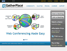 Tablet Screenshot of gatherplace.com